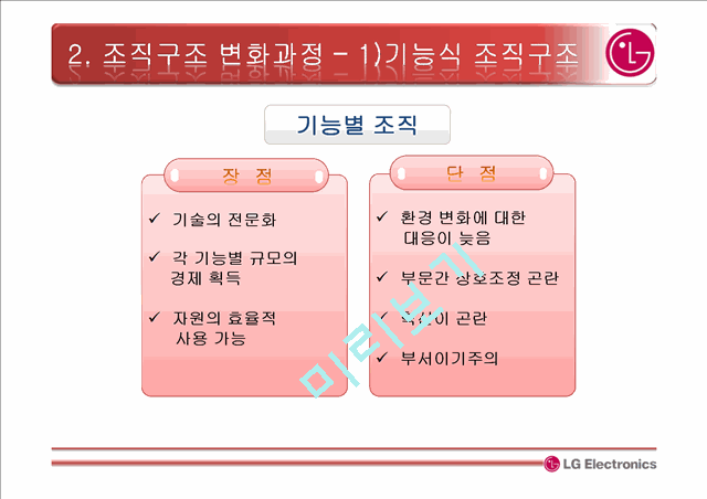 LG 전자 소개와 조직구조 변화과정,글로벌매트릭스 조직   (10 )